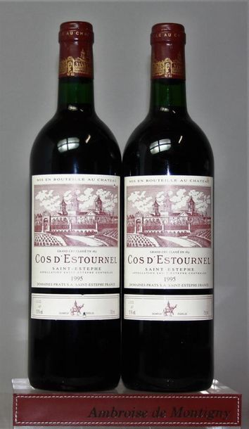 null 2 bouteilles 
CHÂTEAU COS D'ESTOURNEL - 2é GCC St. Estèphe 
1995 
Une étiquette...