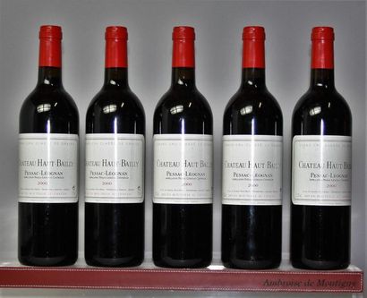 null 5 bouteilles 
CHÂTEAU HAUT BAILLY - GC Pessac Léognan 
2000