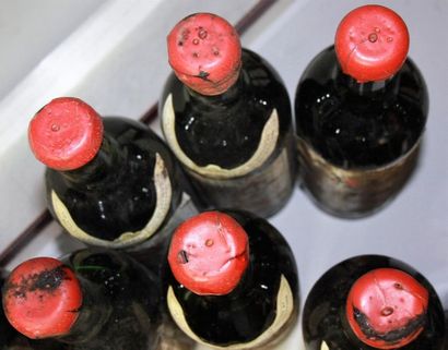 null 19 bouteilles 
CHÂTEAU CAP LÉON VEYRIN - Listrac Médoc 
Etiquettes abimées niveaux...