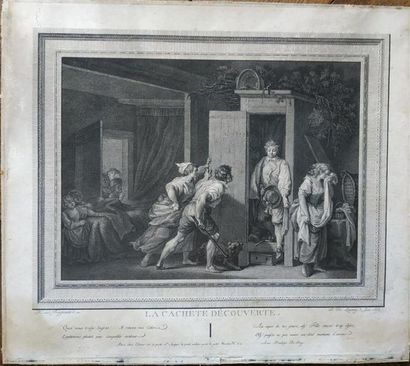 null D'après Jean-Honoré FRAGONARD (1732 - 1806) et gravé par Robert DELAUNAY (Le...