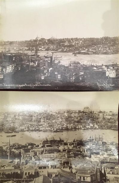 Sebah et Joaillier Istanbul Deux vues panoramiques,...