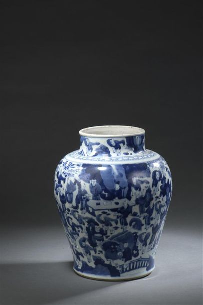 Chine , époque Kanghi (1662-1722) Potiche...