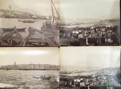 null Sebah et Joaillier
Istanbul, Galata, vers 1885
Quatre vues panoramiques.
Quatre...