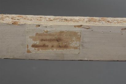 null Fauteuil en bois mouluré et sculpté, estampillé IB Sene d'époque Louis XVI provenant...