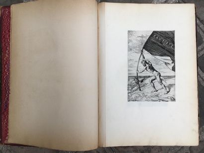 null Album in-folio contenant des eaux-fortes de l'Illustration nouvelle par Bra...