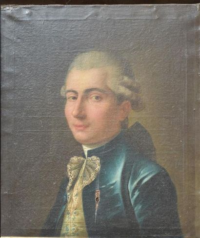 Ecole française du XVIIIe siècle Portrait...