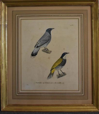 null Jean-Gabriel PRETRE (c. 1780 - c. 1845)
Deux gravures en couleur formant pendant...