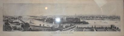 Panorama de la ville de Tours, 1835 Lithographie...