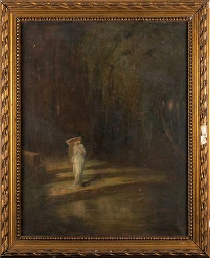 null Henry Joseph CASTAING (1860-1918) Eurydice Huile sur toile, signée en bas à...