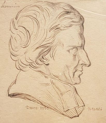 null B.D d'après David d'ANGERS
(Actif en 1836)
Portrait de Félicité Robert de Lamennais...