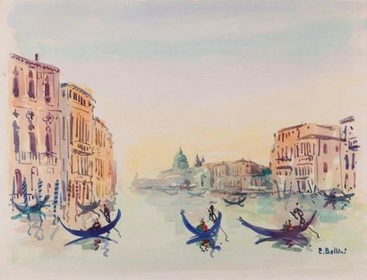 null Emmanuel BELLINI (1904-1989)

Gondoles à Venise

Aquarelle sur papier signée...