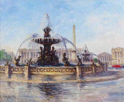 null Georges GERBIER (1906-1983)

Vue de la Place de la Concorde

Huile sur toile...