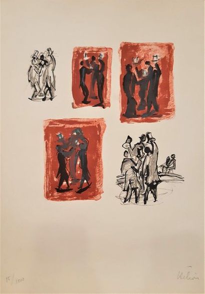 null HELION Jean (1904 - 1987)

Etudes de personnages

Estampe en couleur signée...
