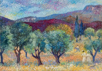 null Lucien NEUQUELMAN (1909-1988)

La cueillette des olives en Provence

Huile sur...