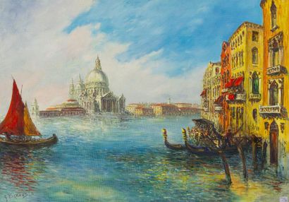 null SINKS Gena (1923)

View of Venice

Oil on canvas signed lower left

65 x 92...