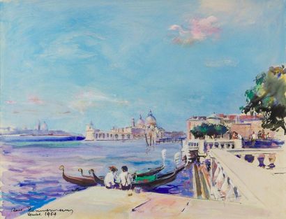 null René ZIMMERMANN (1904-1991)

Venise

Aquarelle sur papier signée daté 1969 en...