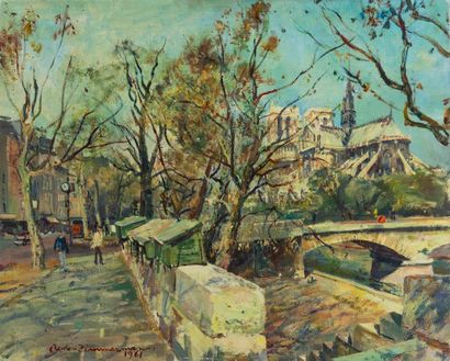 null René ZIMMERMANN (1904-1991)

Notre-Dame vue du quai de la Tournelle

Huile sur...