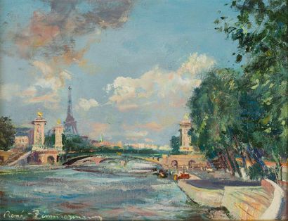 null René ZIMMERMANN (1904-1991)

Pont Alexandre III

Huile sur toile signée en bas...