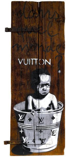 null EZK

In what world Vuitton, 2019

Stencil and aerosol on wooden shutter signed...