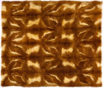 null Lined REVILLON blanket in Guanaco