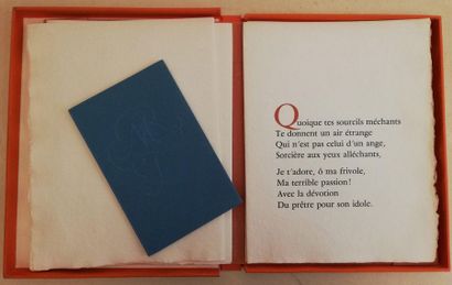 null BAUDELAIRE (CH.). Poèmes. Au Dépens d'Alain Carles, 1967 ; in-4 en ff. sous...