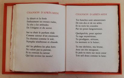null BAUDELAIRE (CH.). Poèmes. Au Dépens d'Alain Carles, 1967 ; in-4 en ff. sous...