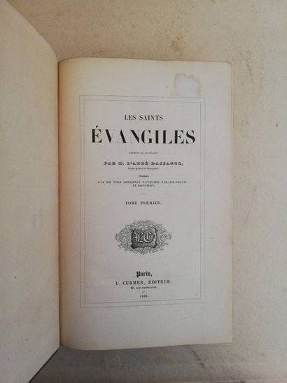 null BIBLE.- SAINTS ÉVANGILES (Les). Traduits de la Vulgate par M. l'abbé Dassance....