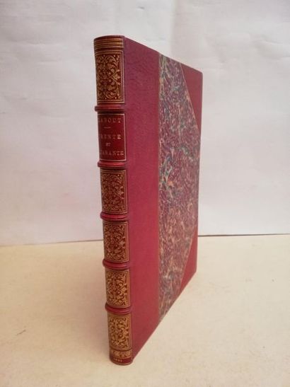 null ABOUT (Ed.). Trente et quarante. Paris, Hachette, 1891 ; grd. in-8, demi-mar....