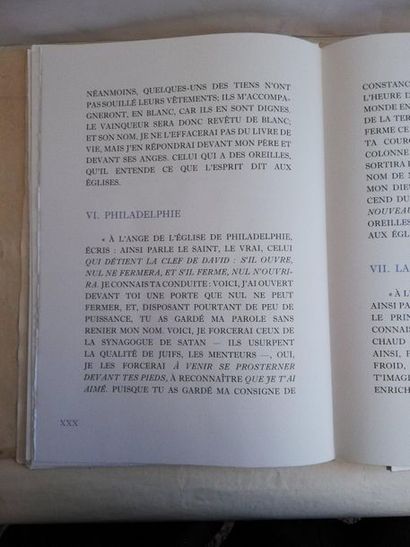 null [CHAPELAIN-MIDY].- Apocalypse de Jean. Bièvres, Pierre de Tartas, 1982 ; in-folio...