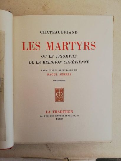 null CHATEAUBRIAND (FR.-R. de). Les Martyrs ou le triomphe de la religion chrétienne....
