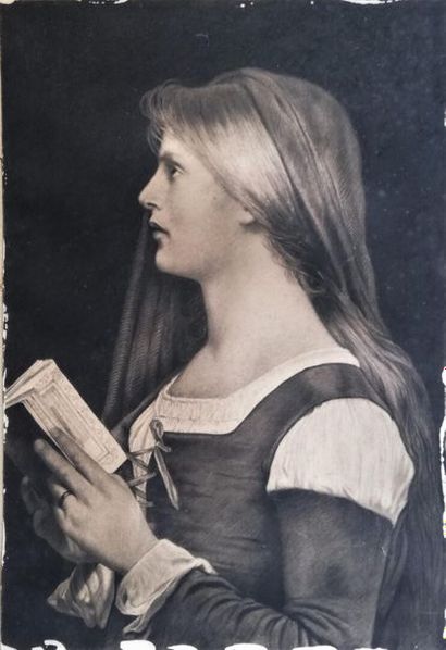 null Ecole FRANCAISE vers 1900
Jeune femme au livre
Crayon noir
55 x 38 cm
