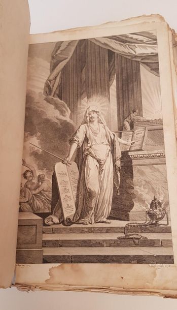null J. F. OSTERVALD 
Bible, Le Nouveau Testament
Daté 1779 (très abimée, manque...