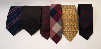 null Lot de 6 cravates