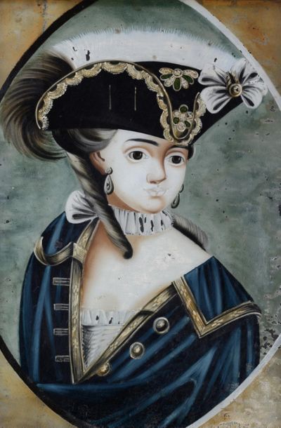 null Ecole VENITIENNE du XVIIIème siècle
Portrait de femme au tricorne
Fixé sous...