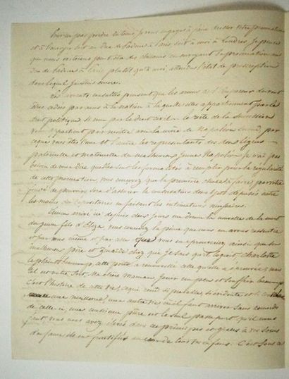 null Copie de lettre Joseph Bonaparte
Copie de lettre de Joseph BONAPARTE pour sa...