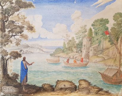 null DOROTHEUS DE NEAPOLI, 1643 

La Pêche miraculeuse

 Papier contrecollé sur cuivre...