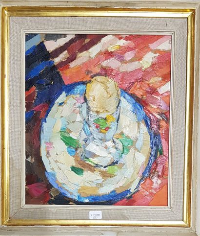 null Philip SUTTON (né en 1928)

The egg

Huile sur toile signée et datée 1958 au...
