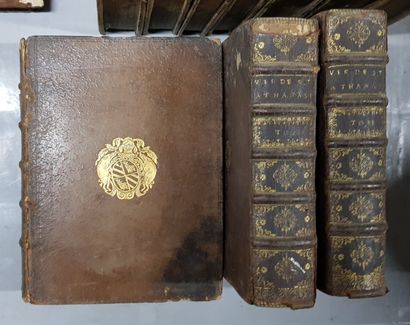 null Lot de volumes XVIIIème siècle dont les contes de Bocace, La Vie de saint A...