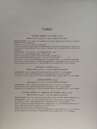 null Un porte-folio Soutine par Waldemar George, volume I, collection Pierre Lévy,...