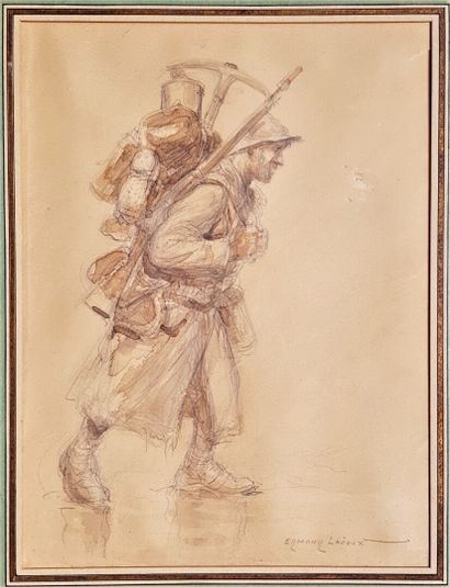 null Edmond LAJOUX (XIXème-XXème)

Soldat de la guerre de 1914

32 x 24 cm