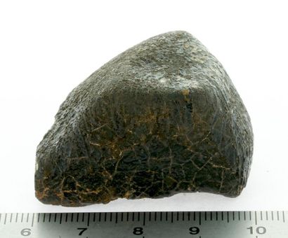 null Achondrite-type meteorite, a particularly well-oriented eucrite with a shiny...