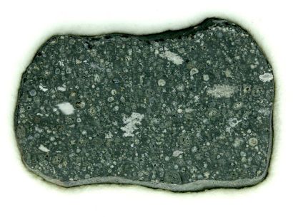 null Allende meteorite, fallen in Mexico in 1969
The slice of the Allende meteorite...
