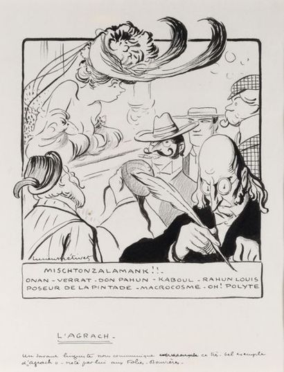 null Lucien METIVET (1863 - 1932)
L'AGRACH
Encre et fusain signée en bas à gauche,...
