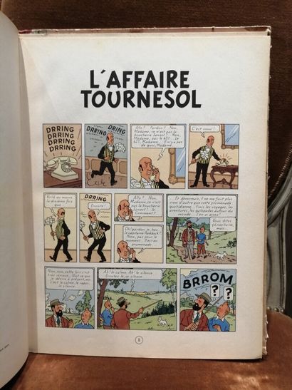 null TINTIN, The Sunflower Affair, 1956 edition (red back)

1956 Imp.Danel. French...