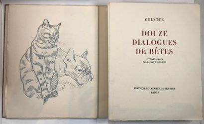 null COLETTE. - Douze Dialogues de Bêtes. Lithographies de Maurice Mourlot. Paris,...