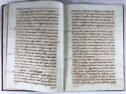 null MANUSCRIT du XIXe siècle.- Manuscrit daté 5 décembre 1824 de 56 ff. relié en...