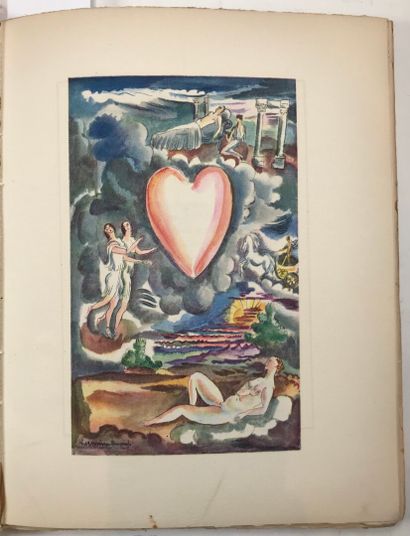 null COLETTE. - Affaires de coeur. Textes par Abel Hermant, Abel Bonnard, Colette,...
