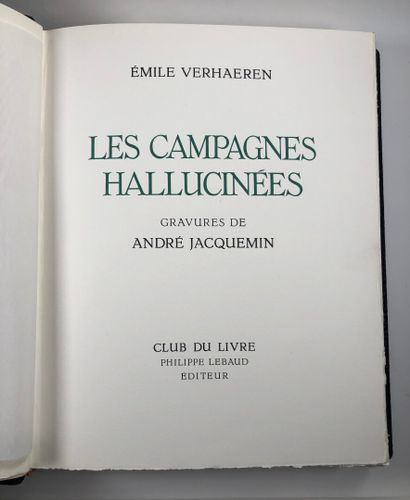null VERHAEREN (E.). Engravings by A Jacquemin Club du livre, 1962. In-folio decorated...