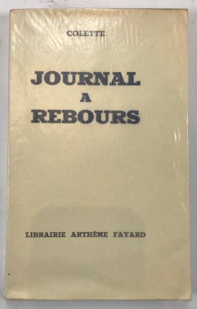 null COLETTE. Journal à rebours. Fayard, 1941. In- 8 broché. Un des 100 ex. num....