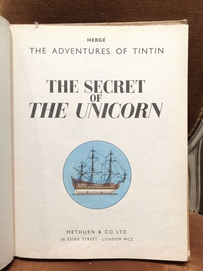 null TINTIN The secret of the Unicorn 1959 imp Casterman Tournai (red back)

The...